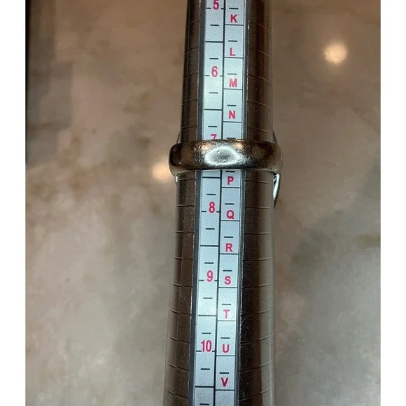 Sterling Silver 925 Turquoise Statement Ring Size‎ 7.5 Oval Stone Band - Picture 4 of 7